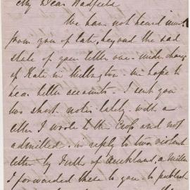 Letter from Henry Williams to Octavius Hadfield, February 1861