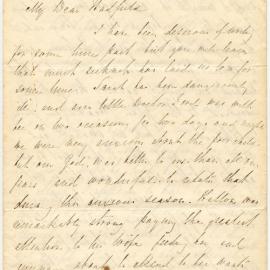 Letter from Henry Williams to Octavius Hadfield, September 1862