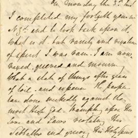 Letter fragment from Henry Williams to Octavius Hadfield, August 1863