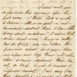Letter from Octavius Hadfield to his sister Amelia, February 1865
