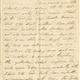 Letter from Octavius Hadfield to his brother Charles, June 1865