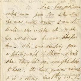 Letter from Octavius Hadfield to his sister Amelia, October 1865
