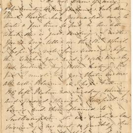 Letter from Catherine Hadfield to her parents, Marianne and Henry Williams, August 1858