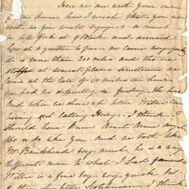Letter from Catherine Hadfield to her mother, Marianne Williams, September 1858