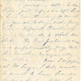 Letter from Catherine Hadfield to her mother, Marianne Williams, December 1858