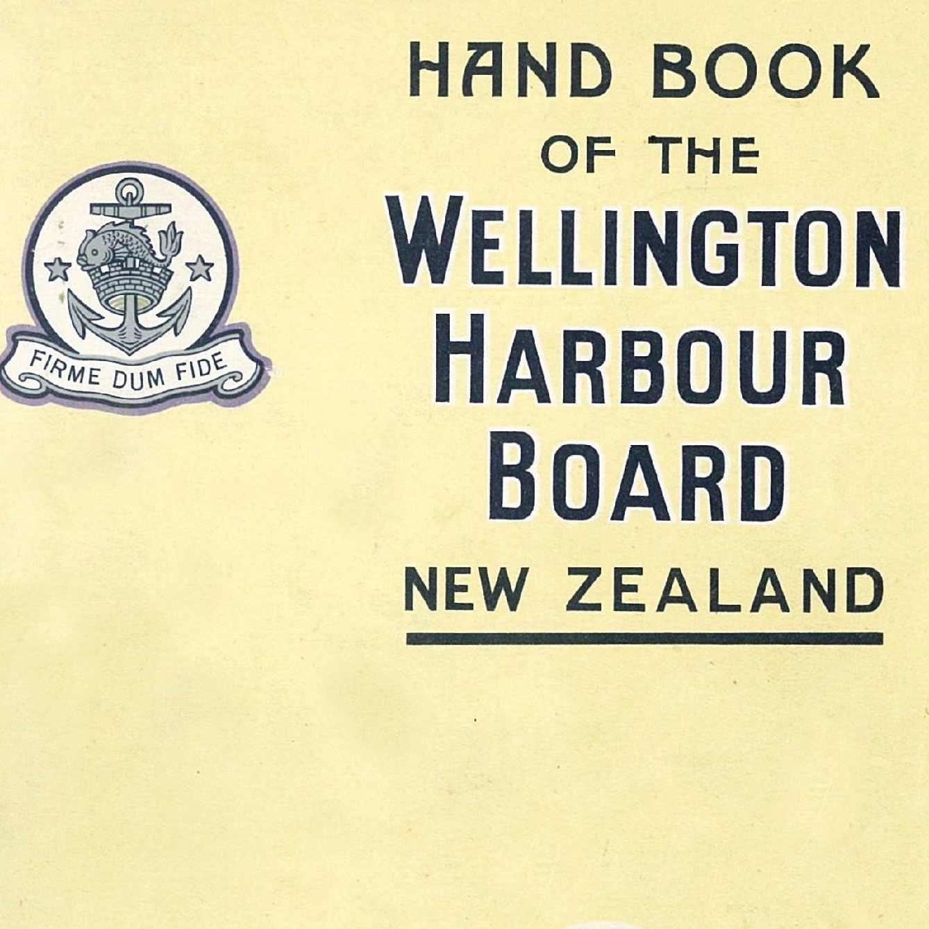 Handbook of the Wellington Harbour Board (1947)