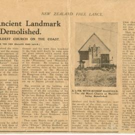 'An Ancient Landmark Demolished'