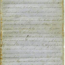 Letter from William Guyton to his brother Joseph concerning the wreck of the Meridian, October 1853