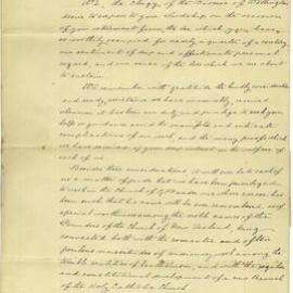 Address from the Wellington clergy on the occasion of Octavius Hadfield's retirement