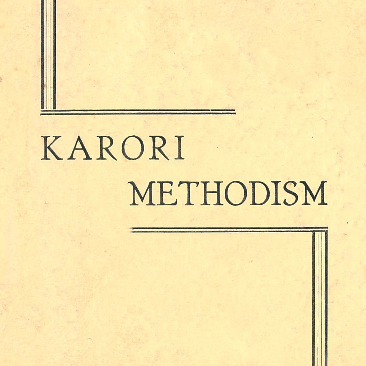 Karori Methodism, 1843 - 1946