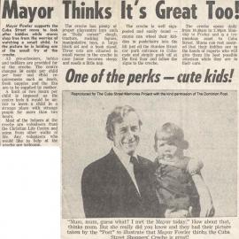 Mayor thinks it's great too!