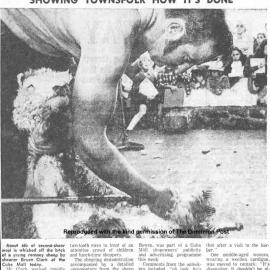 Showing townsfolk how it's done