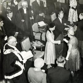Queen Elizabeth II & the Duke of Edinburgh at Wellington Town Hall