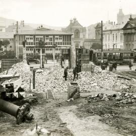 Demolition on Lambton Quay