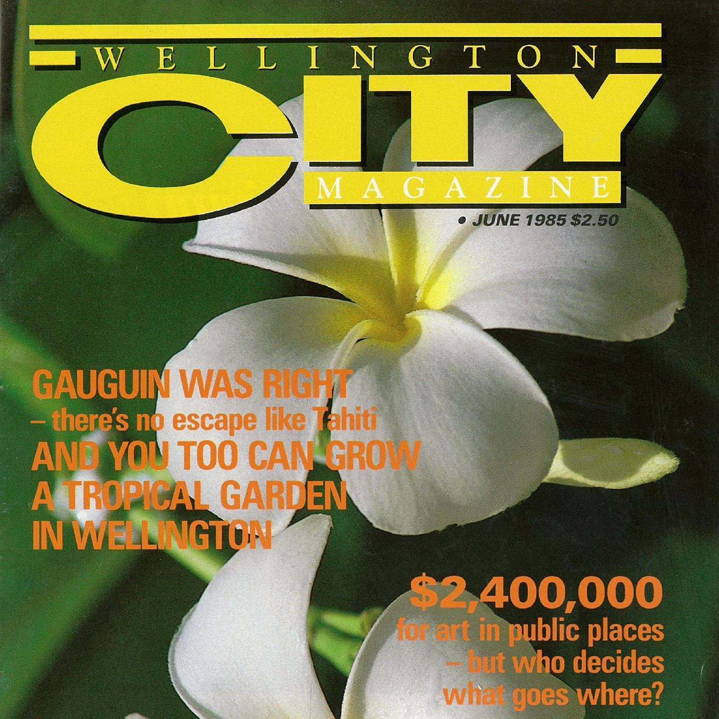 Wellington City Magazine, June 1985