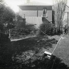 Rear sections of houses fronting Bowen Street