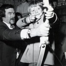 Archery in the library 