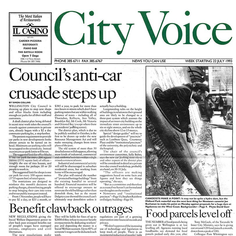 City Voice, 22nd July 1993  