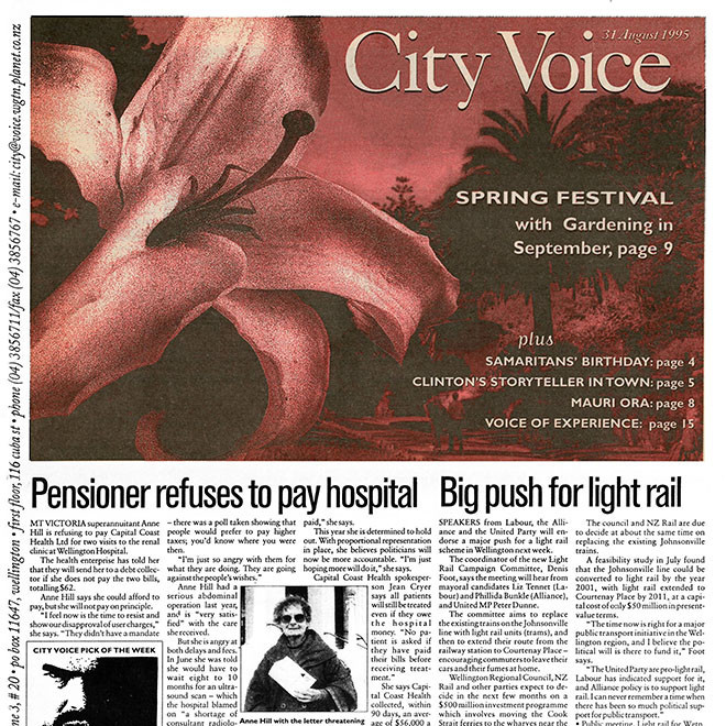 City Voice, 31st August 1995