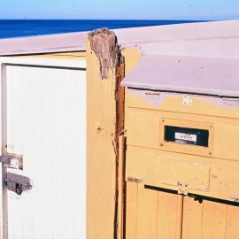 Power meter box on boatshed at Breaker bay