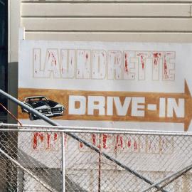 Laundrette & dry cleaning sign