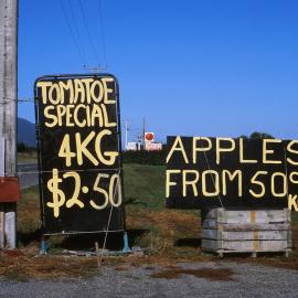 Roadside produce sellers on the Kapiti Coast