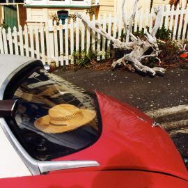 Hat in a car, Hargreaves Street