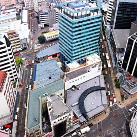 Aerial view of Bond Street and Manners Street 