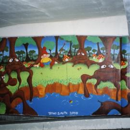 Lombard carpark mural, Jono Smith 