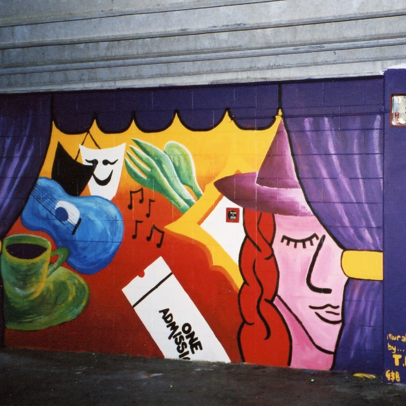 Lombard carpark Mural, T.L.C.