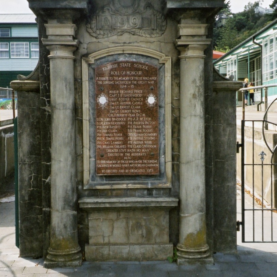 Kilbirnie State School Roll of Honour