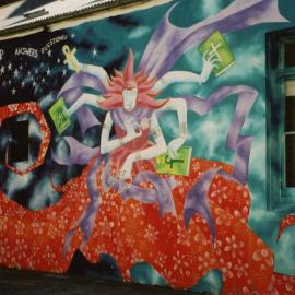 Theosophical Society mural, Liquid Lunch Productions