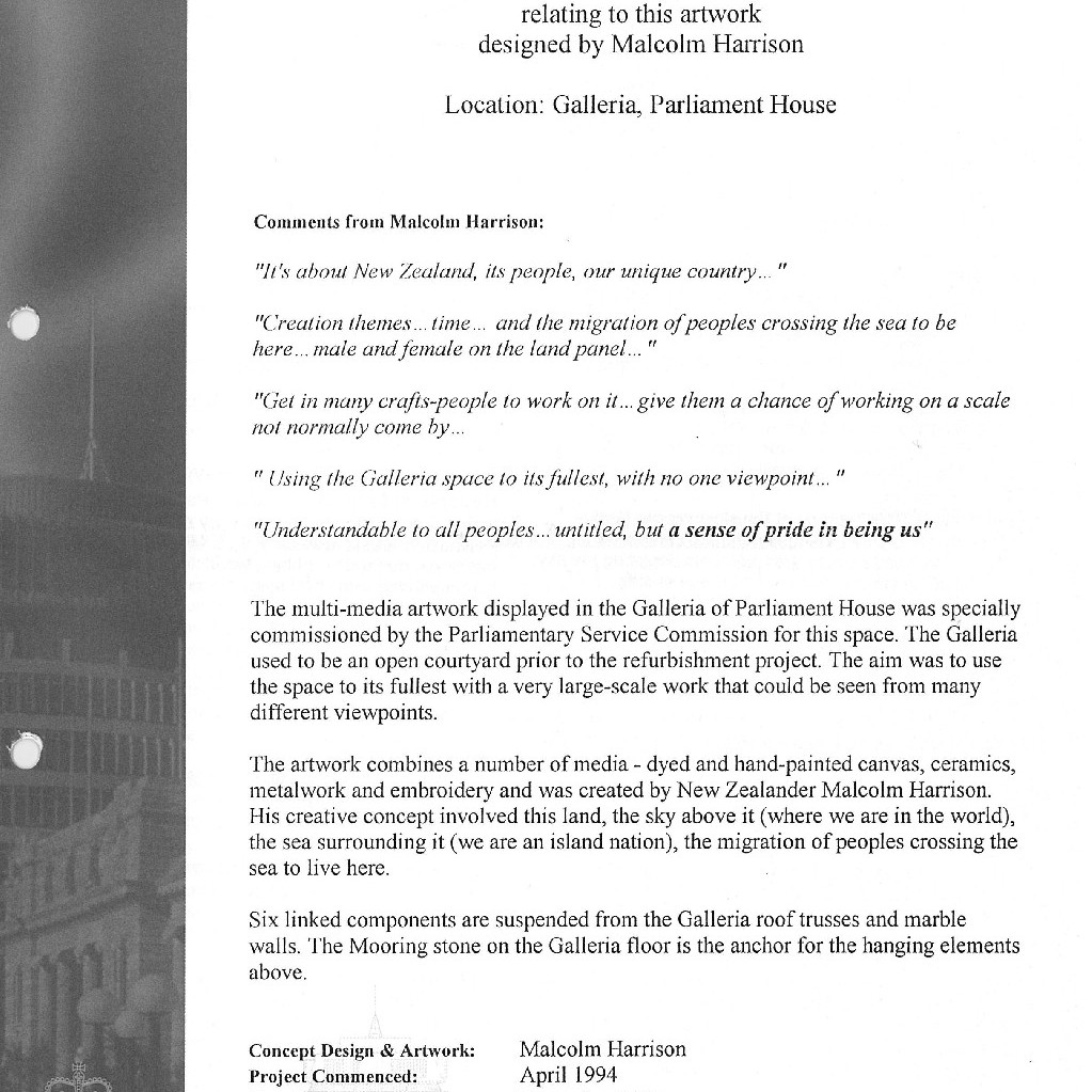 These are Matters of Pride, Malcolm Harrison