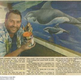 Lombard carpark mural, John de Vries