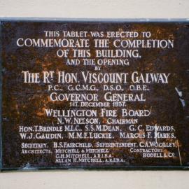 Central Fire Station (Plaque)