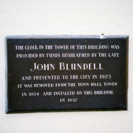 Central Fire Station Tower Clock (Plaque)