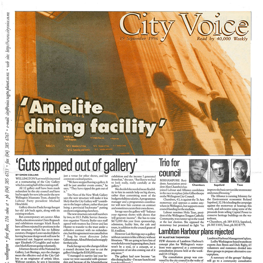 City Voice, 19th September 1996