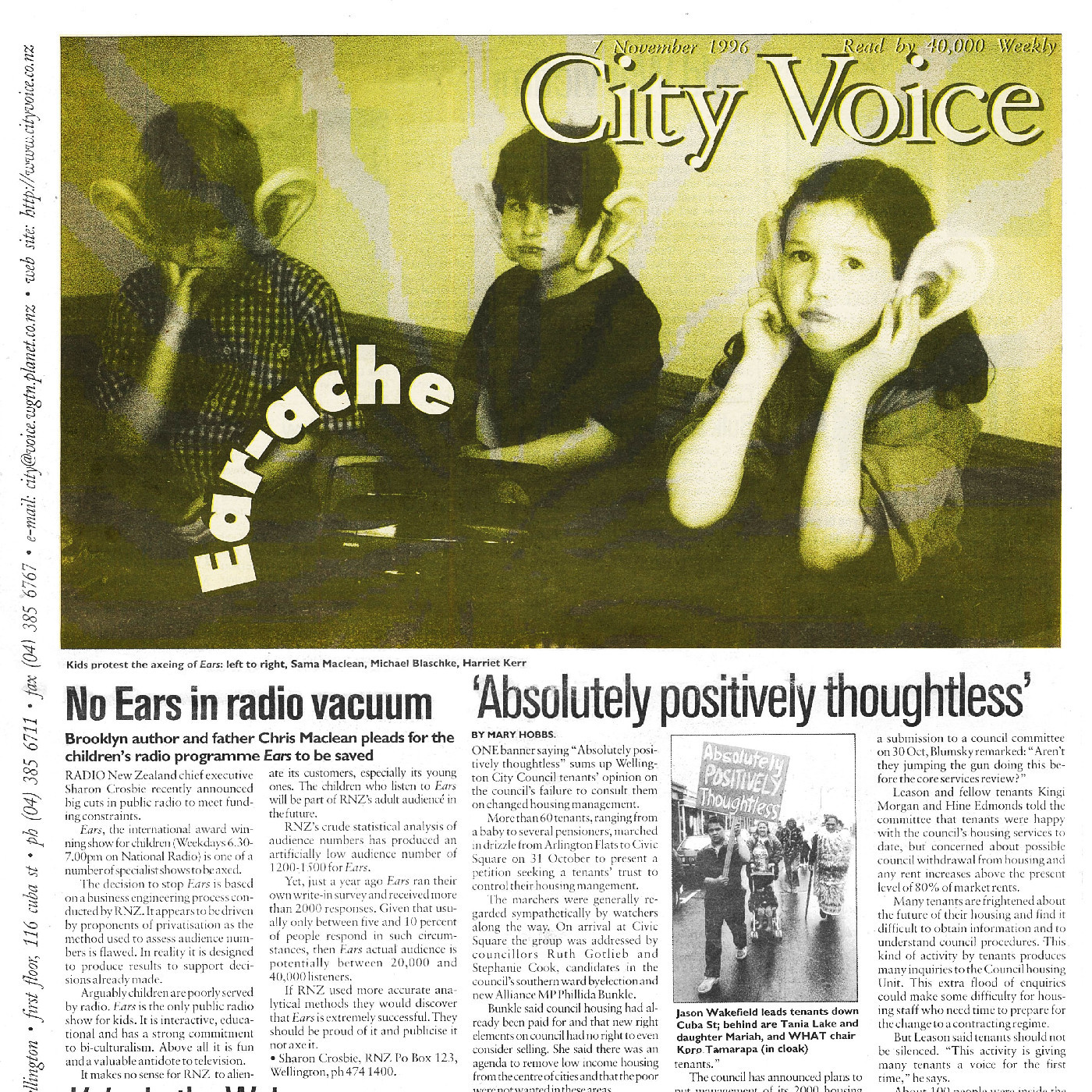 City Voice, 7th November 1996