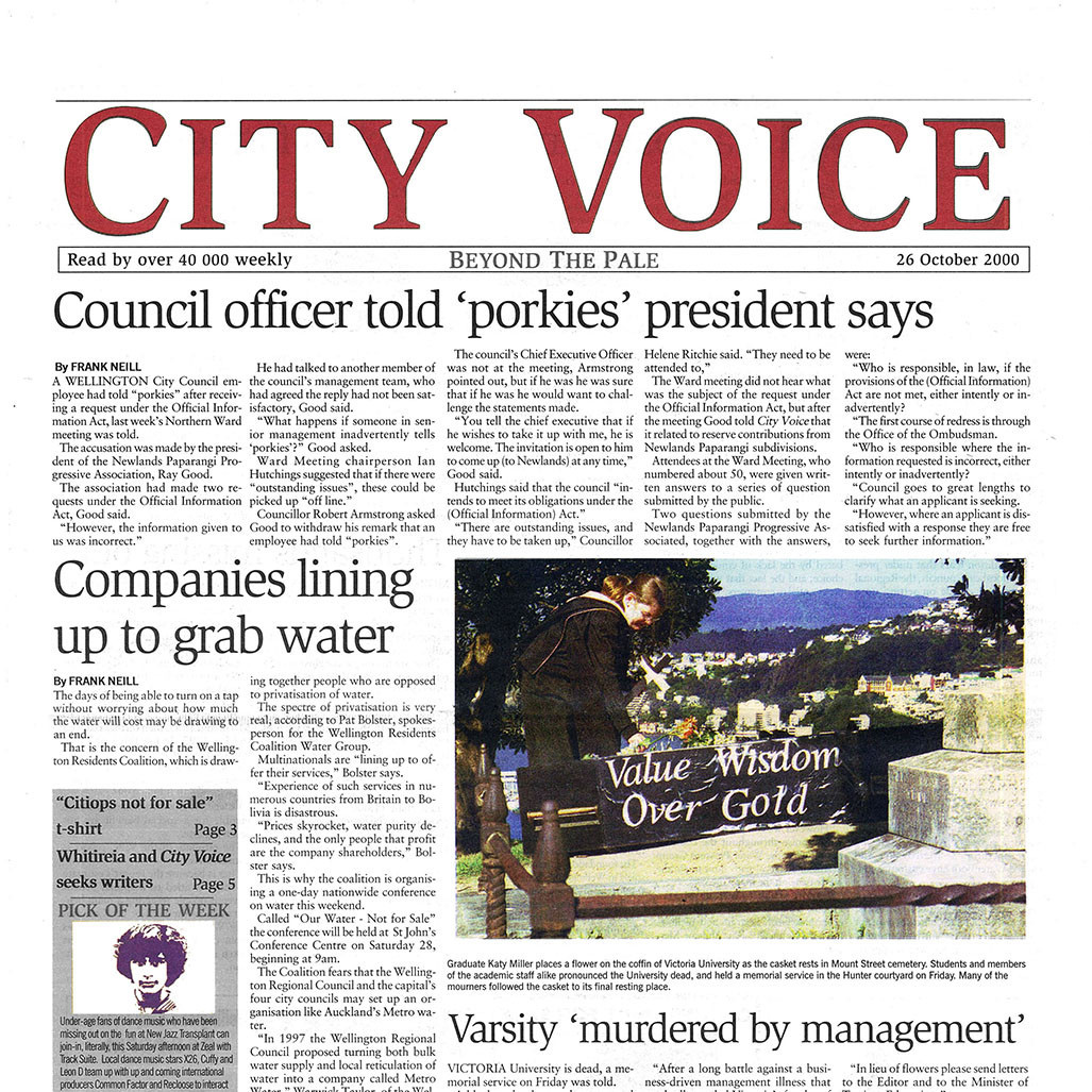 City Voice, 26th October 2000