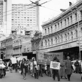 Protest on Lambton Quay