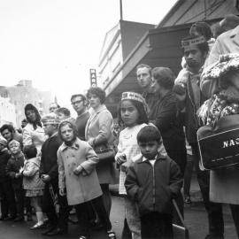 Pre-rugby game parade