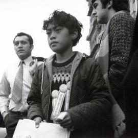 Pre-rugby game parade