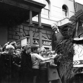 Pre-rugby game parade