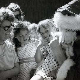 Father Christmas at a charity fair 