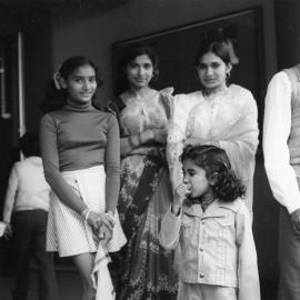 Members of the Indian community outside the Plaza Theatre 