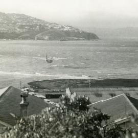 Flying boat near Evans Bay