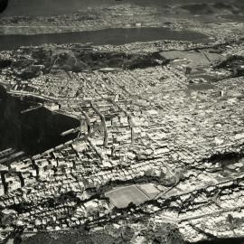 Aerial view of Wellington, 1945