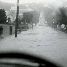 Flooding in Frankmoore Avenue, Johnsonville