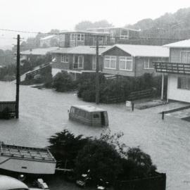 Flooding in Awarua Street, Ngaio