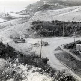 Excavations above Miramar Wharf